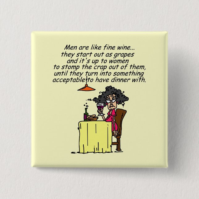 Männer und FIne Spaß Button (Vorderseite)