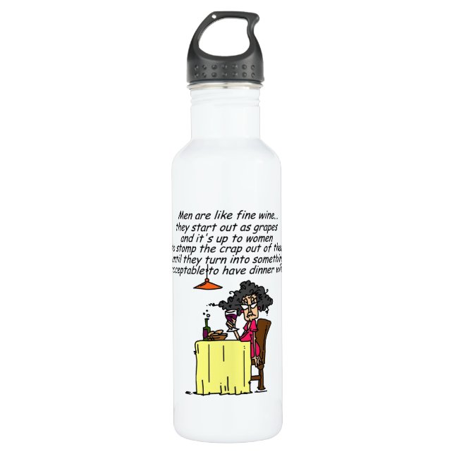Männer und FIne Spaß Trinkflasche (Vorderseite)