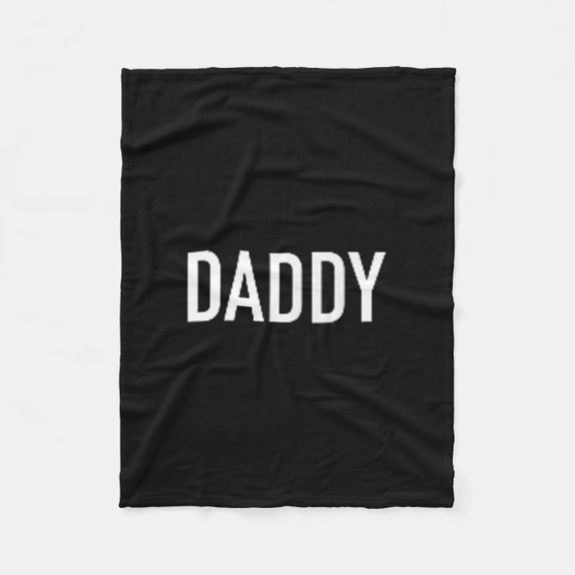 Männer und Frauen Daddy Funny für Väter Fleecedecke (Vorderseite)