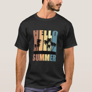 Männer und Frauen Hallo Sommer Beach Urlaub Vest T T-Shirt