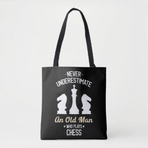 Männer unterschätzen nie einen alten Mann, der C Tasche