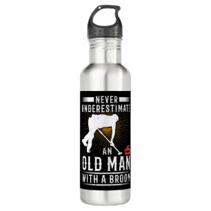 Männer unterschätzen nie einen alten Mann mit ei Edelstahlflasche
