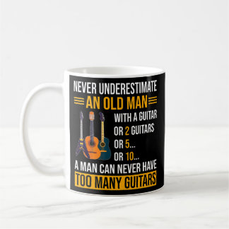 Männer unterschätzen nie einen alten Mann mit Gita Kaffeetasse