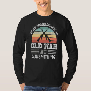 Männer unterschätzen nie einen alten Mann mit Schm T-Shirt