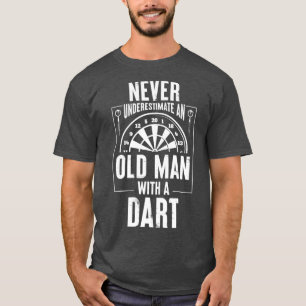 Männer Unterschätzen niemals einen alten Mann mit T-Shirt