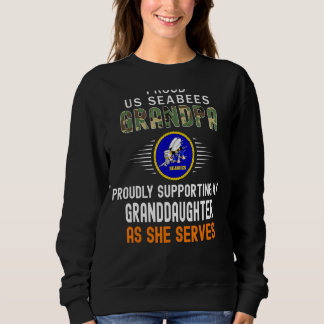 Männer unterstützen stolz meine Enkelin Proud Sea Sweatshirt