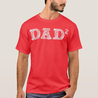 Männer Vater2, Zwei Kinder, Vater, Vater von zwei T-Shirt