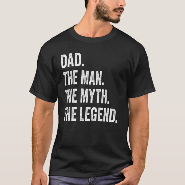Männer Vater Der Mensch Der Mythos Der legendäre V T-Shirt (Vorderseite)
