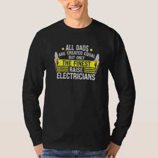 Männer Vater heben Elektro-Vater T-Shirt