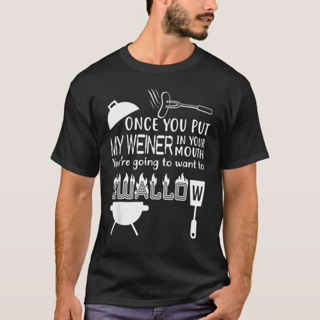 Männer Väter Hot Dog Würstchen Weiner für Männer T-Shirt (Vorderseite)