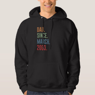 Männer Vater Seit März 2003 Hoodie