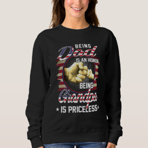 Männer Vater zu sein ist eine Ehre, Opa zu sein, i Sweatshirt