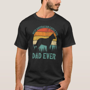 Männer Vintag Beste australische Rinder Hunde Vate T-Shirt
