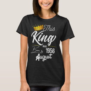 Männer Vintag Dieser König war im August 1956 66 t T-Shirt