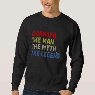 Männer Vintag Großvater Der Mensch Der Mythos Die Sweatshirt