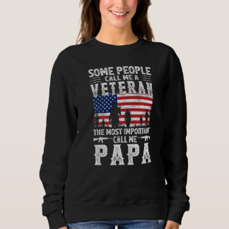 Männer Vintag, manche Leute nennen mich einen Vete Sweatshirt