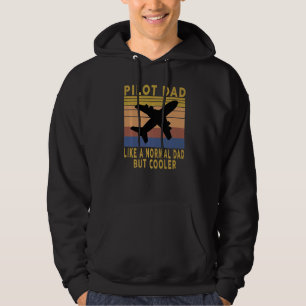 Männer Vintag Pilot Vater wie ein normaler Vater, Hoodie
