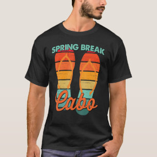Männer Vintager Frühlingspause Retro Cabo Urlaub G T-Shirt
