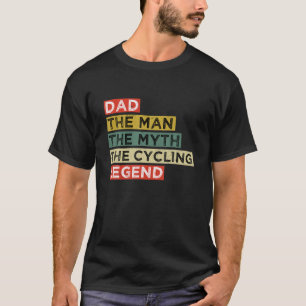 Männer Vintager Vater Radfahren Vater Der Mann Der T-Shirt