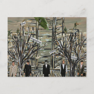 Männer wechseln postkarte