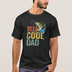 Männer Wirklich Cooler Vater Barsch Fisch Opa Angl T-Shirt