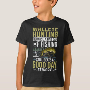 Männer Zander Jäger Zander Angler Jagd T-Shirt