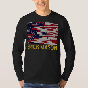 Männer Ziegel Maurer Maurerarbeit Bau U T-Shirt