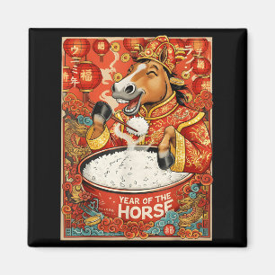 Männer Zodiac Chinesisches Pferd Reis Magnet