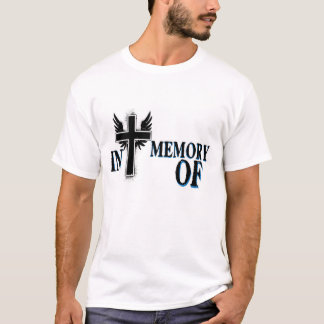 Männer zum Gedenken an T-Shirt mit Kreuz