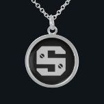Männeranfänger Sterling Silberkette<br><div class="desc">Ein personalisierter Anhänger für die Männer,  männlicher Diamantschildklotz</div>