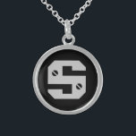 Männeranfänger Sterling Silberkette<br><div class="desc">Ein personalisierter Anhänger für die Männer,  männlicher Diamantschildklotz</div>