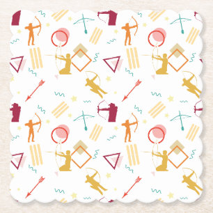 Männerarchie - Boys Bow and Arrow Pattern Untersetzer