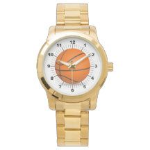 Männerbasketball Oversized Gold Bracelet Watch