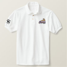 Männercougar-besticktes Polo-Shirt