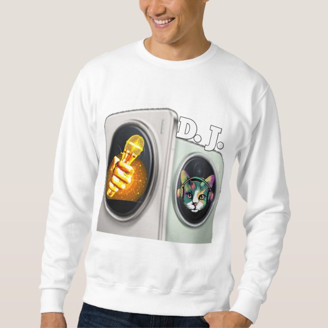 Männerfarbenes Digital Design Basic Sweatshirt - P (Vorderseite)