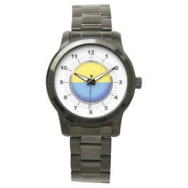 Männerflagge Oversized Black Bracelet Watch Armbanduhr