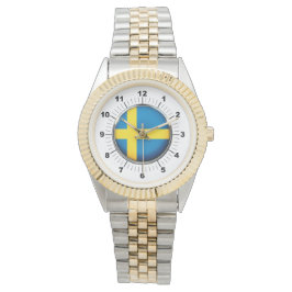 Männerflagge - Zwei-Tonen-Armband-Uhr Armbanduhr