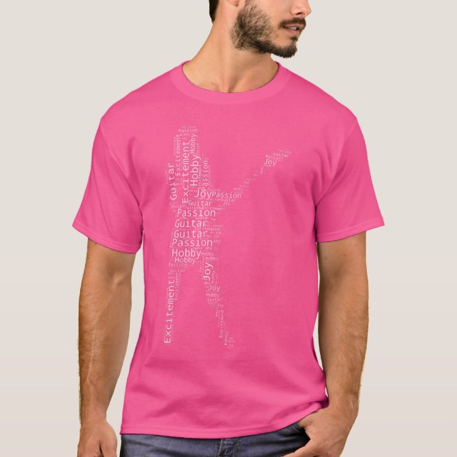 Männergitarre T-Shirt (Vorderseite)