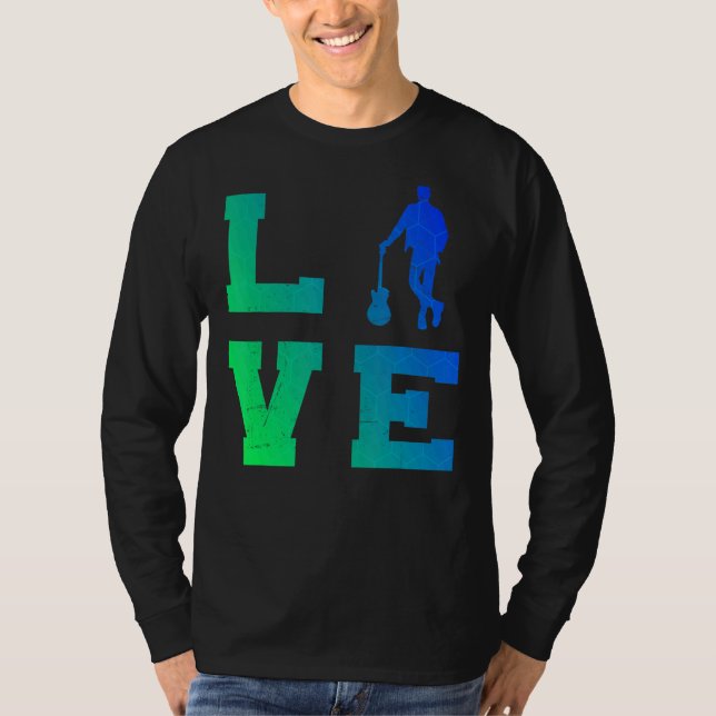 Männergitarre T-Shirt (Vorderseite)