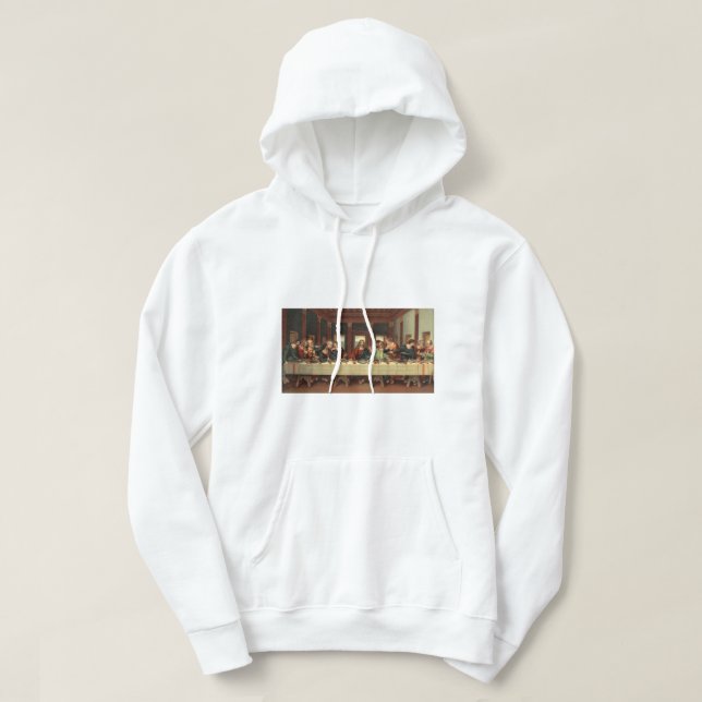 Männerhoodie - Anpassen des letzten Abendmahls Hoodie (Design vorne)