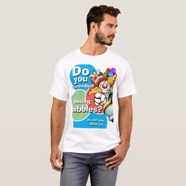 Männerneuheit ERINNERT DU DICH AN BLUTENDE BUBLES T-Shirt (Vorne ganz)