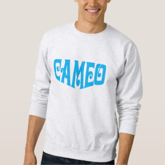 Männerpullover mit blauem Cameo-Logo Sweatshirt