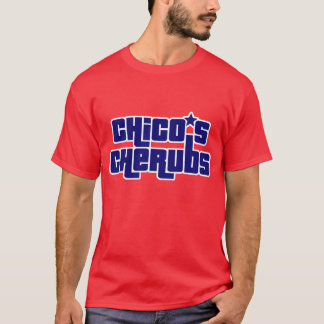 Männerrotes und blaues Chico-T-Shirt T-Shirt