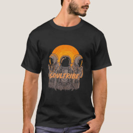 Männerschwarzer T - Shirt mit Alien Trio Design