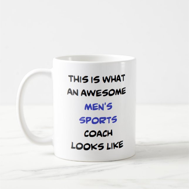 Männersportlehrer, phantastisch kaffeetasse (Links)