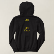 Männerstickerei Nummer 1 Vater Hoodie Sweatshirt