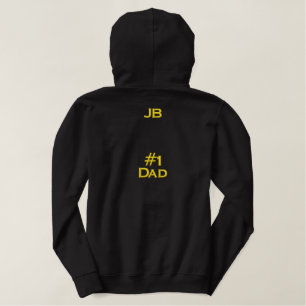 Männerstickerei Nummer 1 Vater Hoodie Sweatshirt