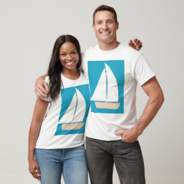 Männertank-Top mit Sailboat-Design T-Shirt
