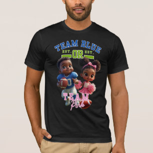 Männerteam Blue Team Rosa T - Shirt