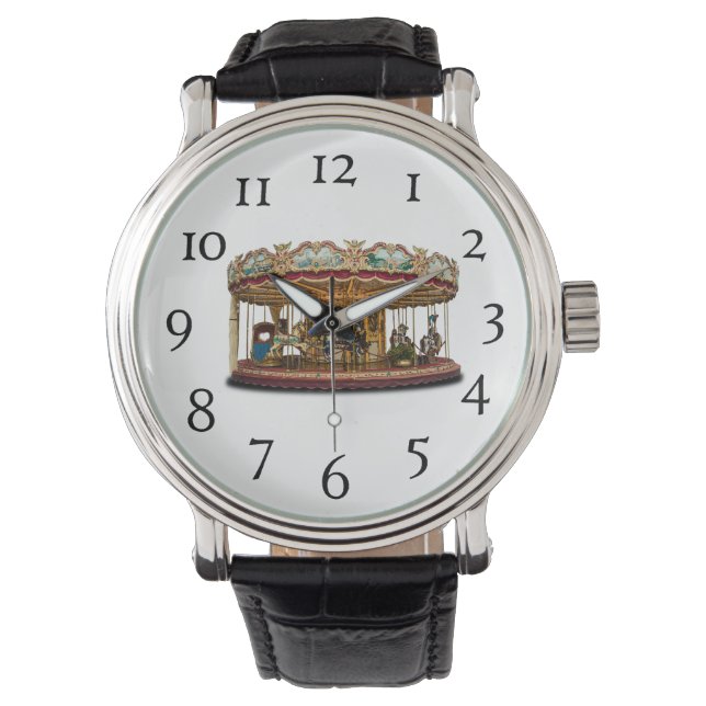 Männerüberwachung - Karussell Armbanduhr (Vorderseite)